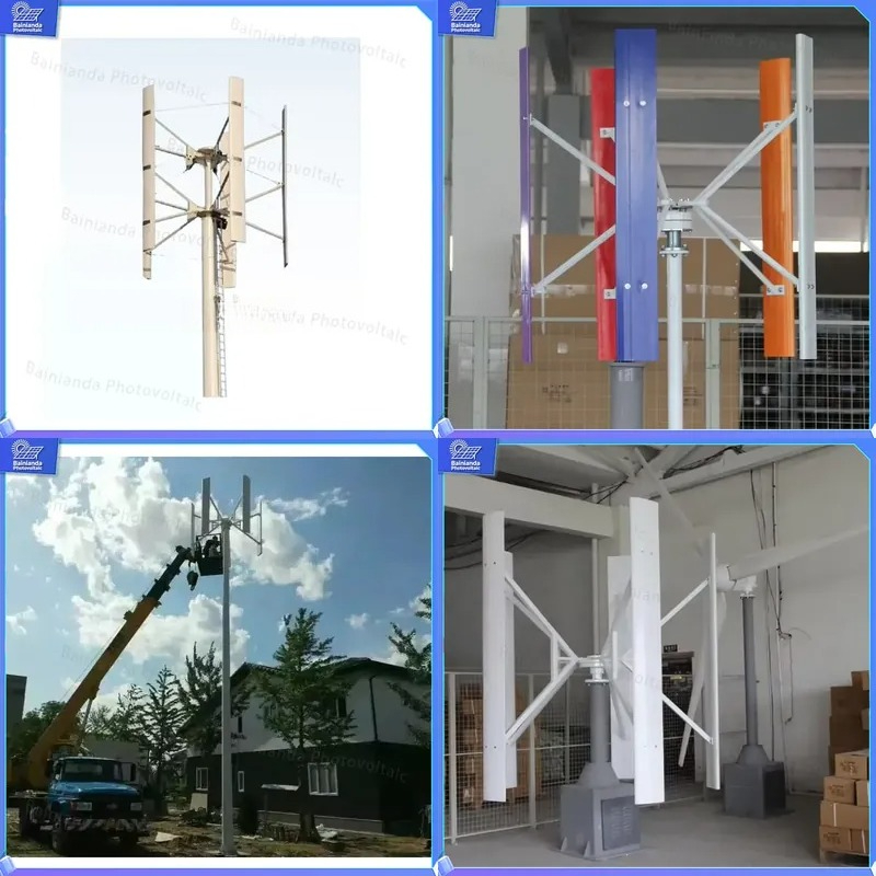Wind Solar Hybrid Kit - Générateur éolien à axe vertical 500W