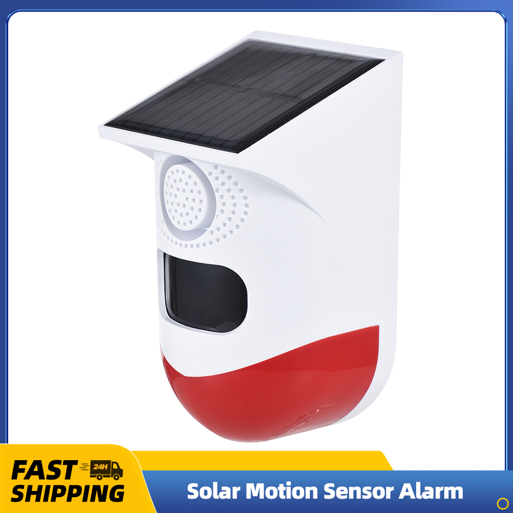 Solar Street Light Led - Capteur de mouvement solaire alarme extérieure